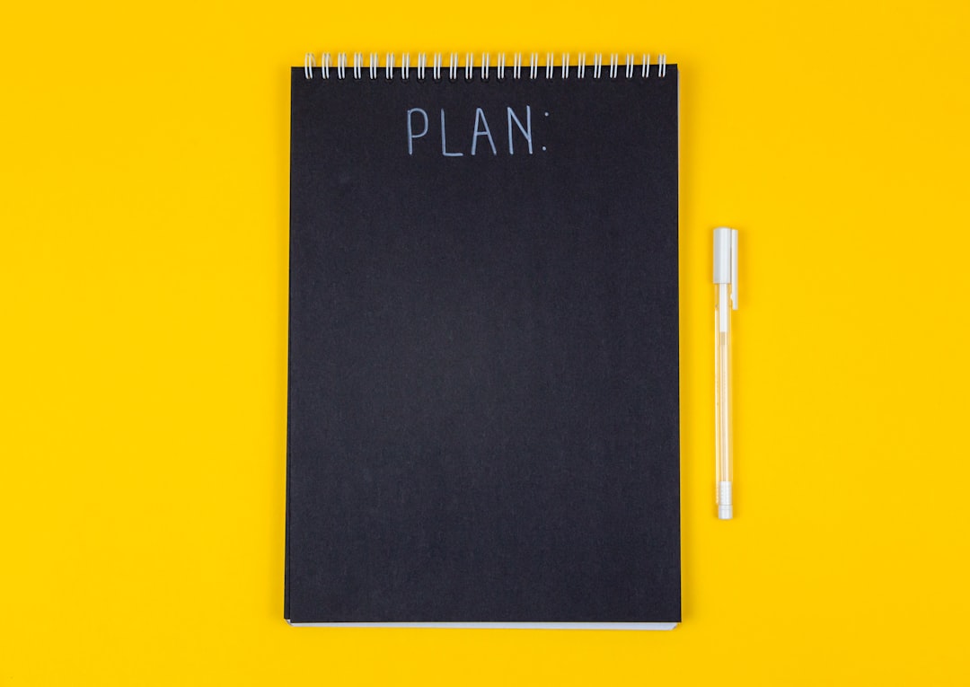 Cover illustration of a planning template in use
